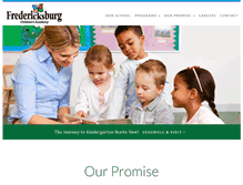 Tablet Screenshot of fredericksburgchildrensacademy.com